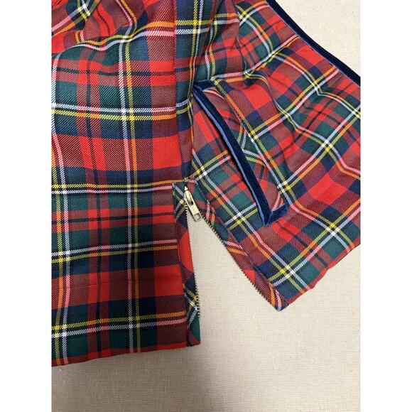 J Crew Vest Womens Small Red Plaid Wool Blend Puffer Quilted Zip Up Sleeveless - Picture 9 of 12